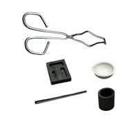 Crucible Kit - Graphite Crucible Stir Stick Casting Ingot Mold Tongs Cup