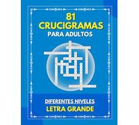 Crucigramas para Adultos: Crucigrama con Letra Grande | Todo en español | Crucigramas con Diferentes Niveles