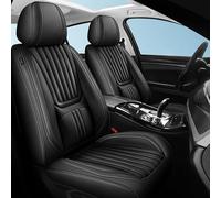 Cruetmo Fundas de asiento de coche de ajuste universal para Alfa Romeo Giulia Stelvio Disco Volante TZ3 4C MiTo Tonale Protector de cojín de piel de napa