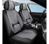 Cruetmo Fundas de asiento de coche de ajuste universal para Audi Q2 Q3 8U Q5 8R Q7 4L Q7 4M Q8 protector de cojín de piel de napa