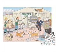 Crufts Perro Show Carpa de Cuidado catástrofe Puzzle De Madera Impermeable DIY Puzzles De 1000 Piezas para Adultos Divertido Rompecabezas para Decoración del Hogar