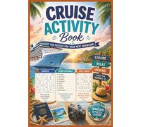 Cruise Activity Book for Adults and Seniors: Easy-to-Read Fun Puzzles Including Sudoku, Word Scramble and Mine Finder | Holiday Adventure