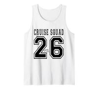 Cruise Crew 2026 Escuadrón Emparejamiento Amigos Grupo Vacaciones Familiares Camiseta sin Mangas