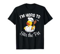 Cruise Duck Chef Estoy aquí para Remover la Olla Cocina Galera Camiseta