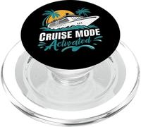 Cruise Mode Activated Tropical Vacation Ship Art PopSockets PopGrip para MagSafe