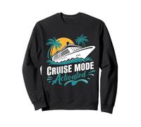 Cruise Mode Activated Tropical Vacation Ship Art Sudadera