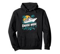 Cruise Mode Activated Tropical Vacation Ship Art Sudadera con Capucha