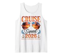 Cruise Squad 2026 Matching Family Summer Vacation Apparel Camiseta sin Mangas