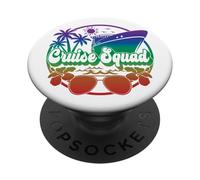 Cruise Squad Hombres Mujeres Niños Viaje Familiar Vacaciones a Juego PopSockets PopGrip Adhesivo