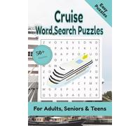 Cruise Word Search Puzzle: 50+ Puzzles Word Search Easy to Read about Cruise and More | 6x9 inches, 110 pages | Gift for Cruise & Vacation Lover