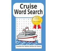 Cruise Word search Puzzle Book: Word Searches with Easy to Read Print Cruise, Sailing, Cruise Ports and More | 6x9 inches, 110 Pages | 50+ Puzzles … Gift for Vacations, Holidays, Relaxing