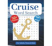 Cruise word search: Word Search Puzzles for Adults, Teens, Kids, Easy to Read, Cruises, Cruising, Cruise Vacations, 8.5 x 11 inches, 110 pages, Gift for Vacations, Holidays and Free Time