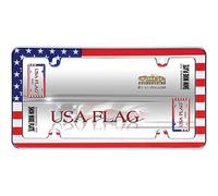 Cruiser Accesorios 23003 Cromo Marco de la matrícula de Bandera de EE. UU.