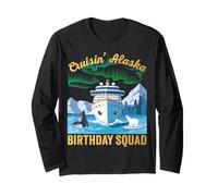 Cruisin' Alaska Birthday Squad Matching Group Cruise Trip Manga Larga