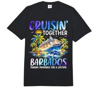 Cruisin Juntos Barbados Ship Dolphin Vacaciones Comfort Colors Adult Heavyweight T-Shirt