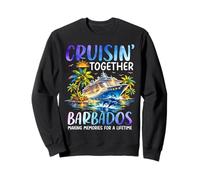 Cruisin Juntos Barbados Ship Dolphin Vacaciones Sudadera