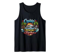 Cruisin 'Through Life Together Crucero Junto al mar Amor Pareja Camiseta sin Mangas