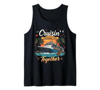 Cruisin 'Through Life Together Cruise Pareja de recién Casados Camiseta sin Mangas