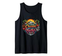 Cruisin 'Through Life Together Romántica Luna de Miel Tropical Camiseta sin Mangas