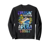Cruisin Together Aruba 2026 Ship Dolphin Vacaciones Sudadera