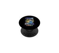 Cruisin Together Barbados 2026 Ship Dolphin Vacaciones PopSockets PopGrip Adhesivo