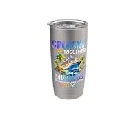 Cruisin Together Barbados 2026 Ship Dolphin Vacaciones Vaso térmico de acero inoxidable de doble pared