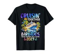 Cruisin Together Barbados 2027 Ship Dolphin Vacaciones Camiseta