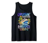 Cruisin Together Barbados 2027 Ship Dolphin Vacaciones Camiseta sin Mangas