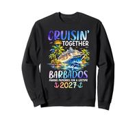 Cruisin Together Barbados 2027 Ship Dolphin Vacaciones Sudadera