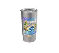 Cruisin Together Bimini 2027 Crucero Delfines Vacaciones Vaso térmico de acero inoxidable de doble pared