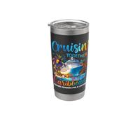 Cruisin’ Together Caribbean 2026 Cruise Squad Vacation Party Vaso térmico de acero inoxidable de doble pared
