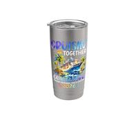 Cruisin Together Guadalupe 2026 Ship Dolphin Vacaciones Vaso térmico de acero inoxidable de doble pared