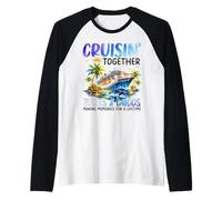 Cruisin Together Islas Turcas y Caicos Camiseta Manga Raglan
