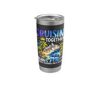 Cruisin Together Islas Turcas y Caicos Vaso térmico de acero inoxidable de doble pared