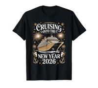 Cruising hacia El Año Nuevo 2026 Crucero Feliz Año Nuevo Camiseta