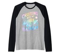 Cruising In My 40th Birthday 40 Year Old Birthday Cruise Camiseta Manga Raglan