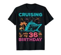 Cruising Into My 36th Birthday Squad Vacaciones en Crucero Camiseta