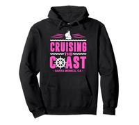 Cruising The Coast Santa Mónica California Sail Boat Captain Sudadera con Capucha
