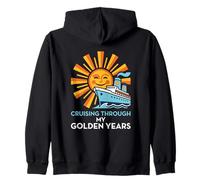 Cruising Through My Golden Years Jubilado Vacacionista Sudadera con Capucha