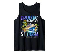 Cruising Together Santa Lucía Ship Dolphin Vacation Camiseta sin Mangas