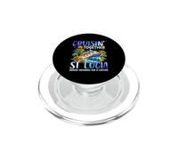 Cruising Together Santa Lucía Ship Dolphin Vacation PopSockets PopGrip para MagSafe