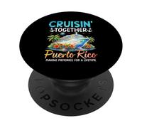 Cruizando Juntos Puerto Rico Cruise Memories PopSockets PopGrip Adhesivo