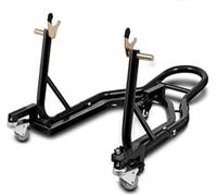 CRUIZER Caballete móvil para moto, trasero con ruedas, color negro