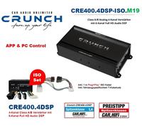 Crunch CRE400.4DSP-ISO.M19 DSP Amplificador compatible con Suzuki MR Wagon 2001-