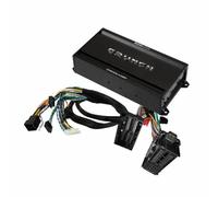 CRUNCH CRE400.4DSP-ISO.M24-4 CH CLASS A/B - Amplificador de coche - Compatible con Alfa Romeo, Citroen, Dodge, Fiat, Jeep, Opel, Peugeot - 4 x 50 W RMS y 6 CH 32 Bit DSP - Bluetooth para Steaming y