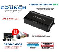 Crunch CRE400.4DSP-ISO.M29 DSP amplificador compatible con Opel Insignia 2014 -