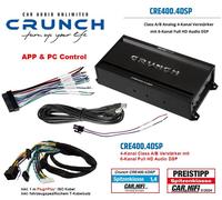 Crunch CRE400.4DSP-ISO.M6 DSP Amplificador Plug & Play compatible con Land Rover