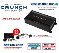 Crunch CRE400.4DSP-ISO.M7 Amplificador DSP de 4 canales con cable adaptador...