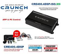 Crunch CRE400.4DSP-ISO.M8 Amplificador DSP de 4 canales con cable adaptador...