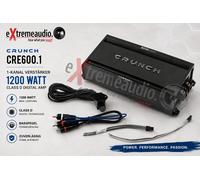 CRUNCH CRE600.1 - Mini amplificador de 1 canal clase D con 600 W RMS | Serie ECOMAXX